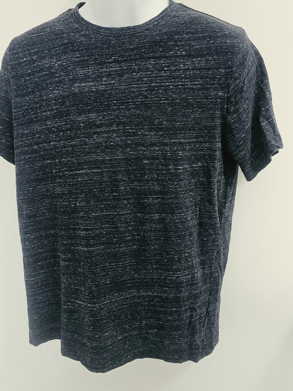 Old Navy Black Heather Short Sleeve Crew T‑Shirt, Sz S Cotton Soft Washed